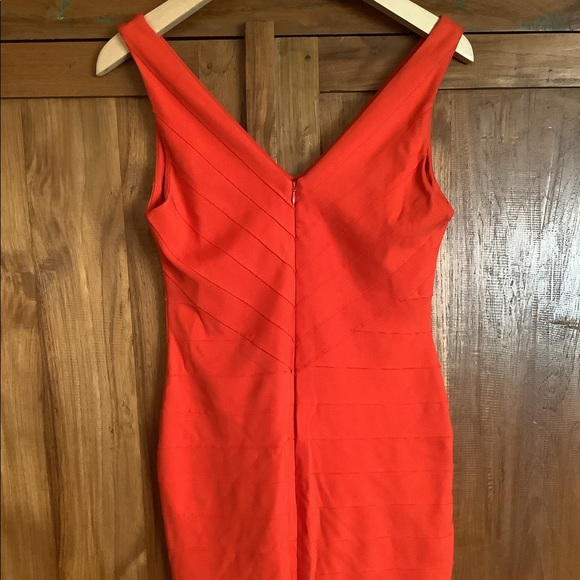 ❤️BB Dakota Clementine Banded Hudson Bodcon Dress Small Orange - Picture 6 of 11